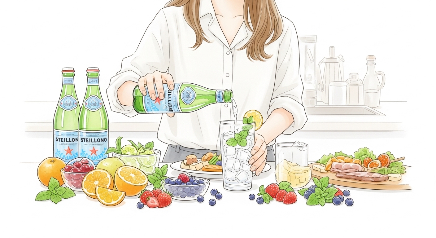 炭酸水を食事と一緒に飽きずに楽しめる簡単アレンジレシピと最適な選び方