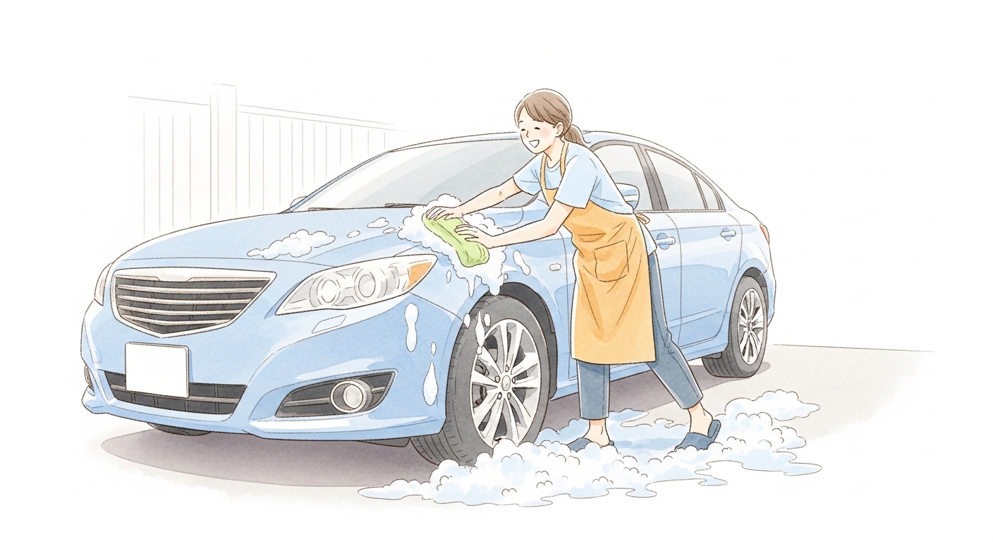 愛車　洗車　楽しい時間