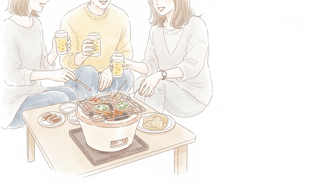 七輪　サイズがいい　ちょい飲み　おつまみ