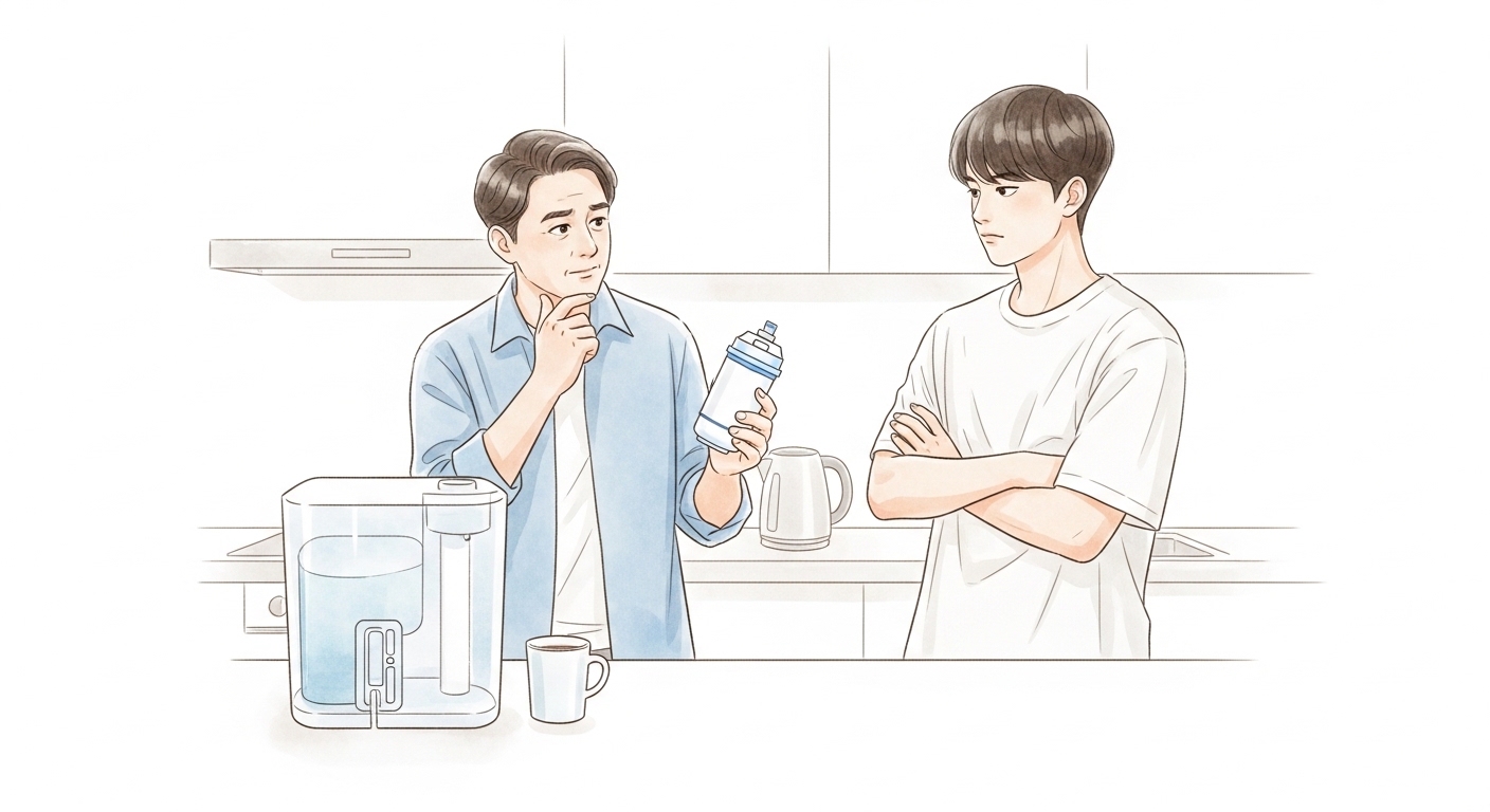 カートリッジ浄水器なんてムダ？僕が息子に「やめとけ」と言われた日