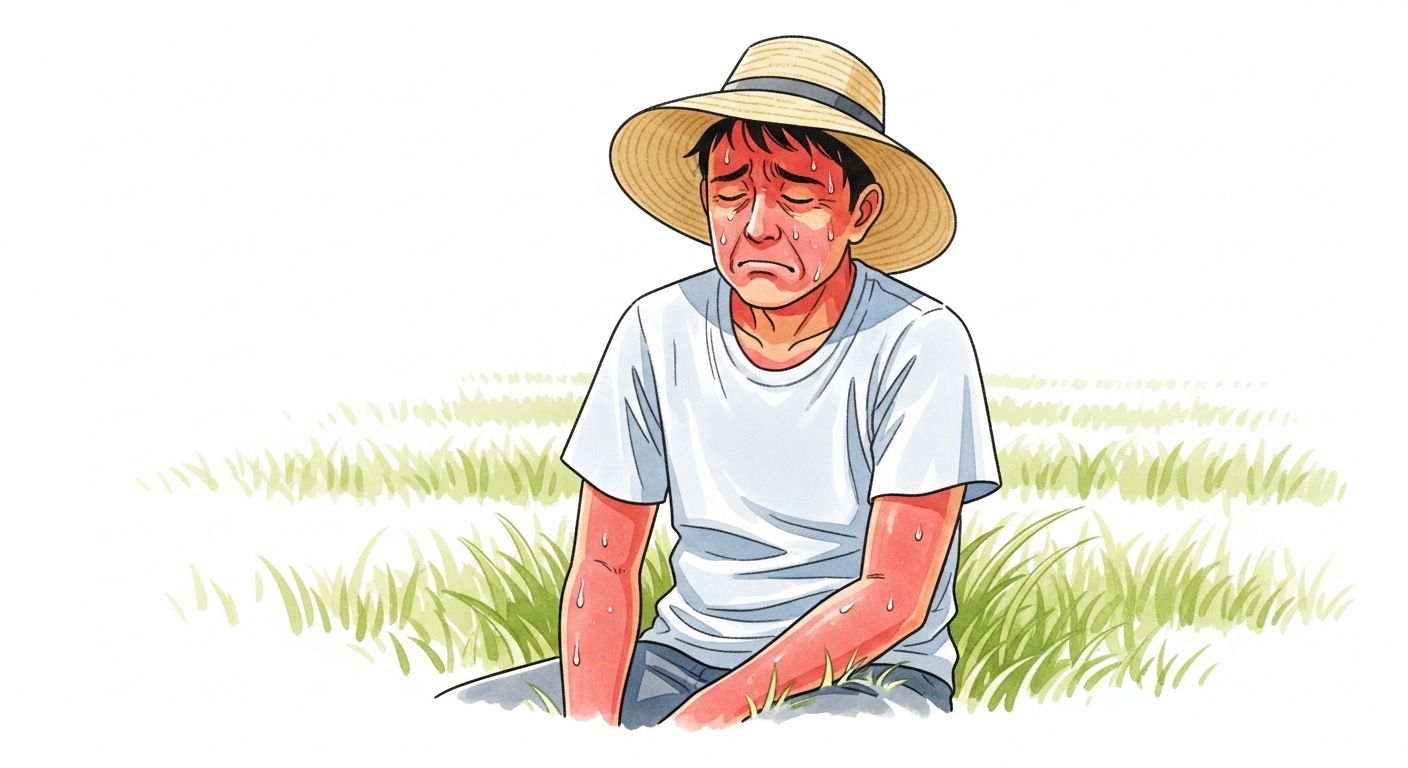 町内草刈りで地獄を見た僕の「日焼け失敗談」