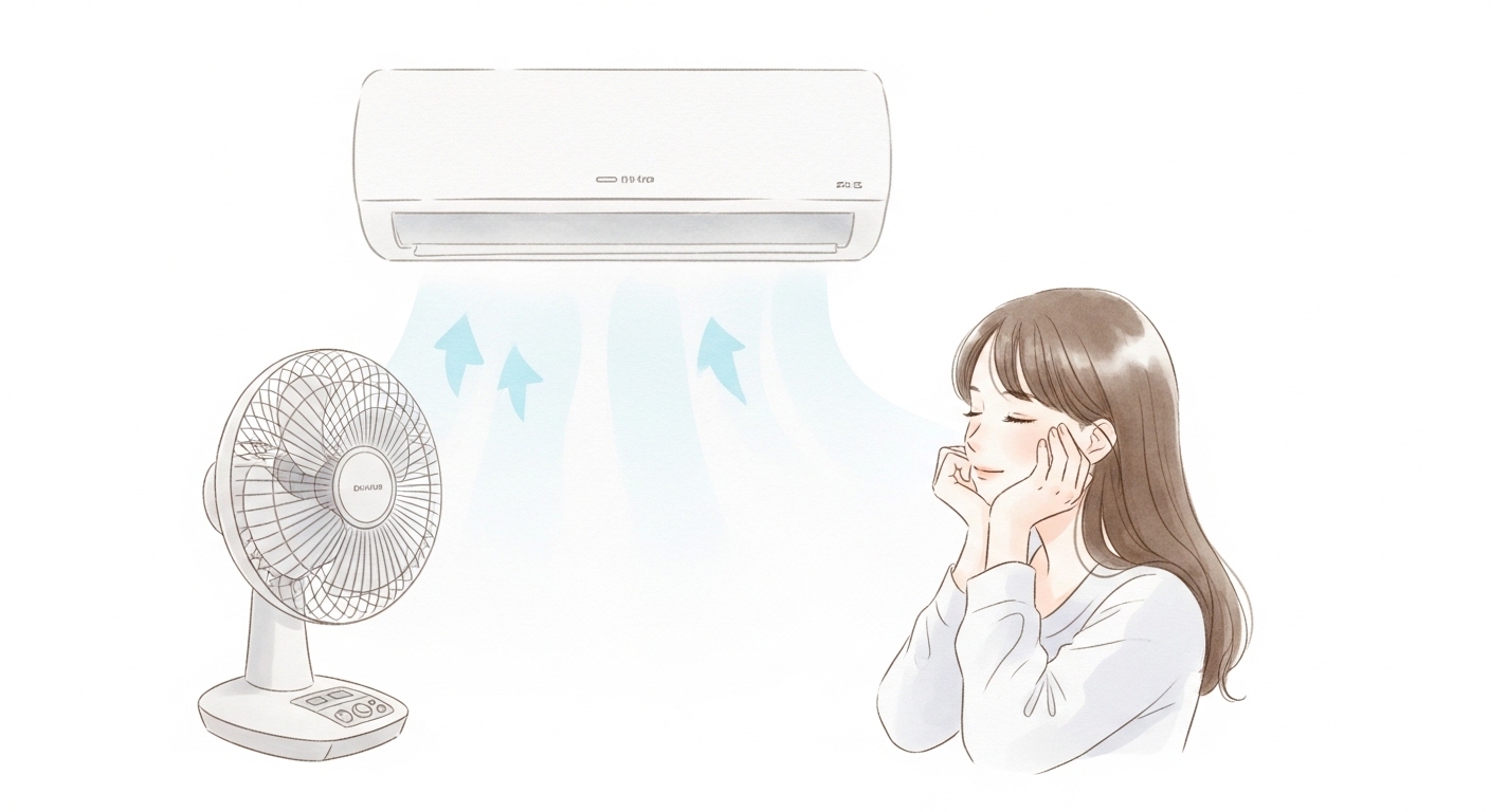 扇風機　エアコンプラス　電気代