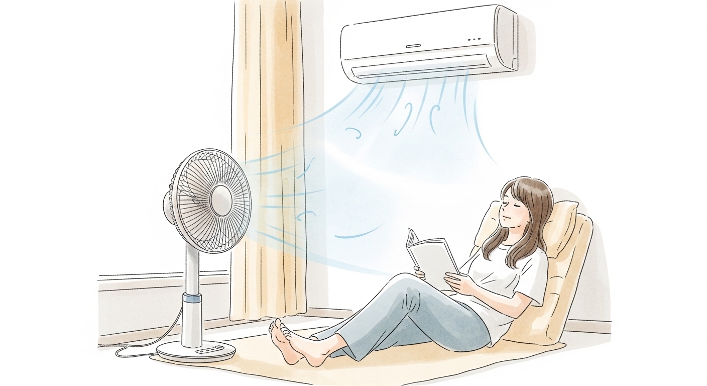 僕がたどり着いた「エアコン×扇風機」の最適解！快適と節約を両立する設定術